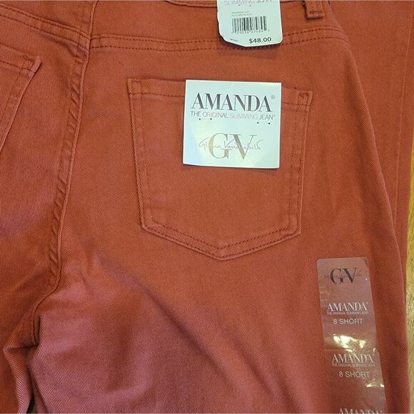 Womens Gloria Vanderbilt Straight Leg Denim Jeans Size 8 Short - Picture 9 of 10